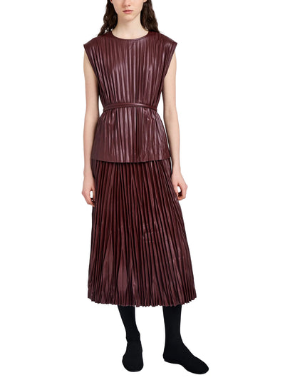 Lyra Top in Faux Leather