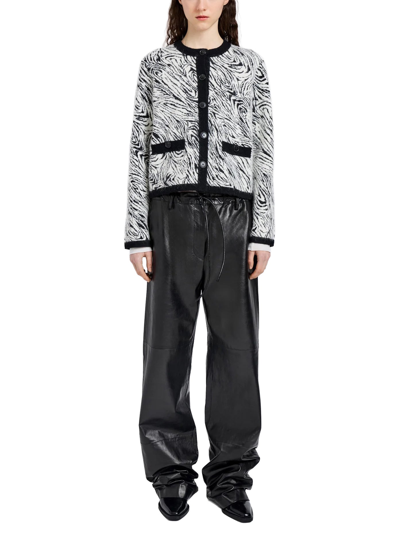 Amina Jacket in Jacquard Alpaca