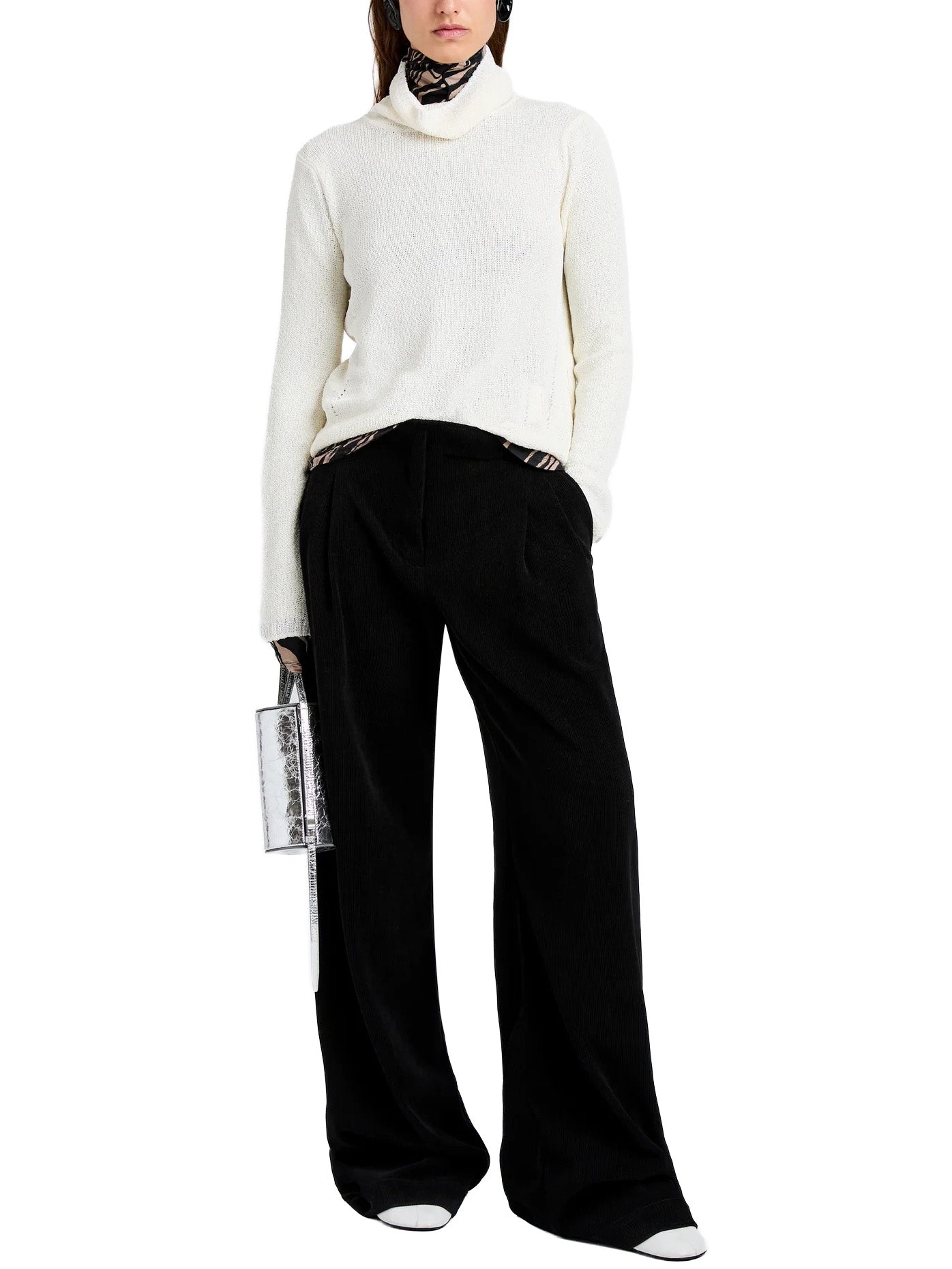 Aria Pant in Corduroy Black