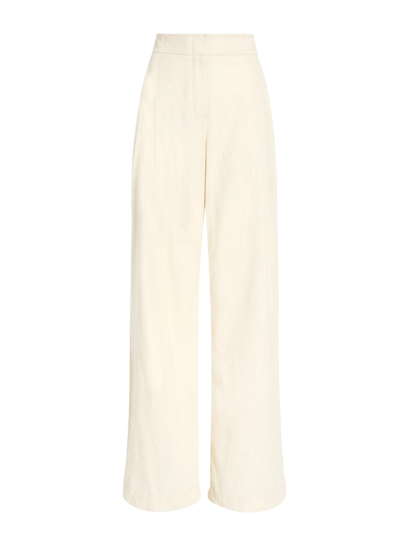 Aria Pant in Corduroy Off White