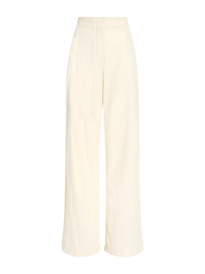 Aria Pant in Corduroy Off White