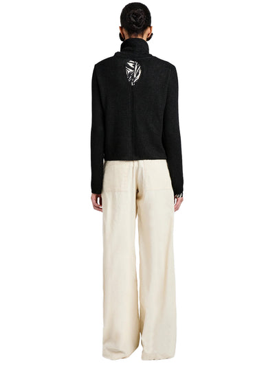 Aria Pant in Corduroy Off White