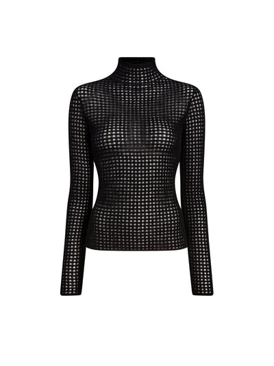 Zella Top in Check Merino