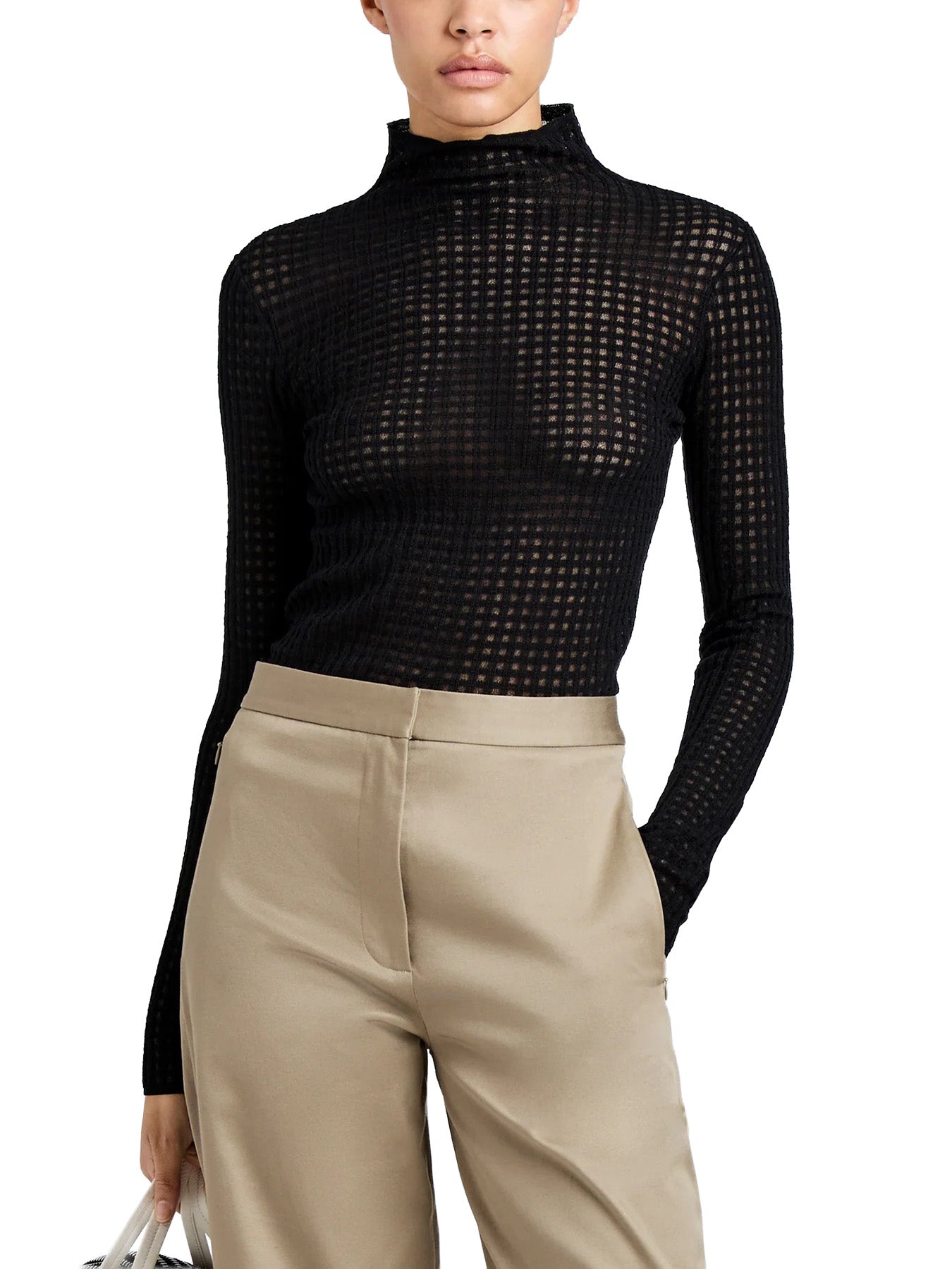 Zella Top in Check Merino