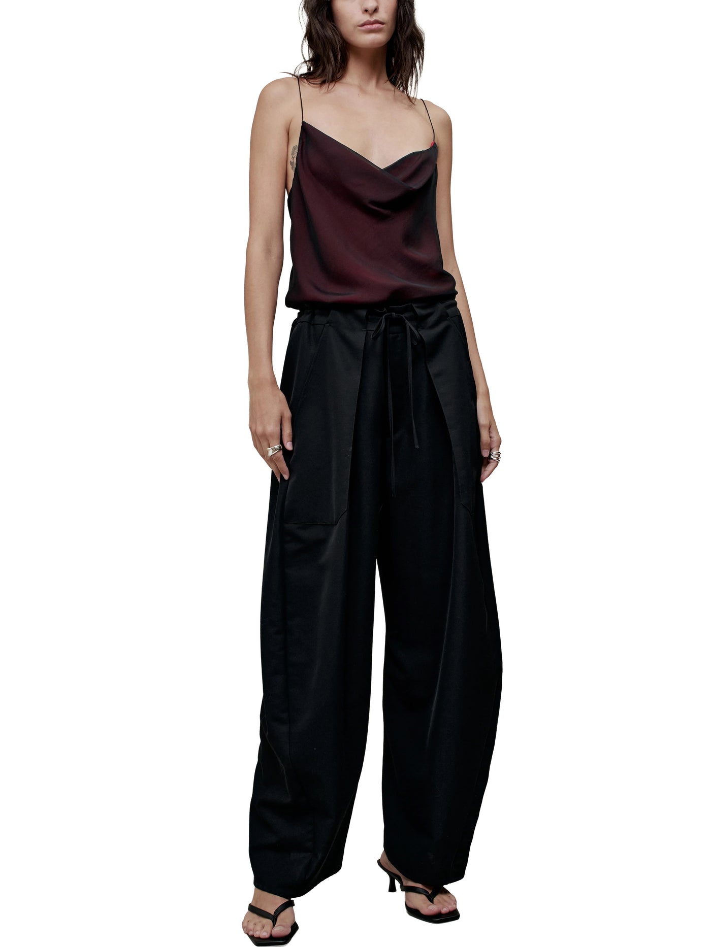 Clemence Pant in Gazar Suiting