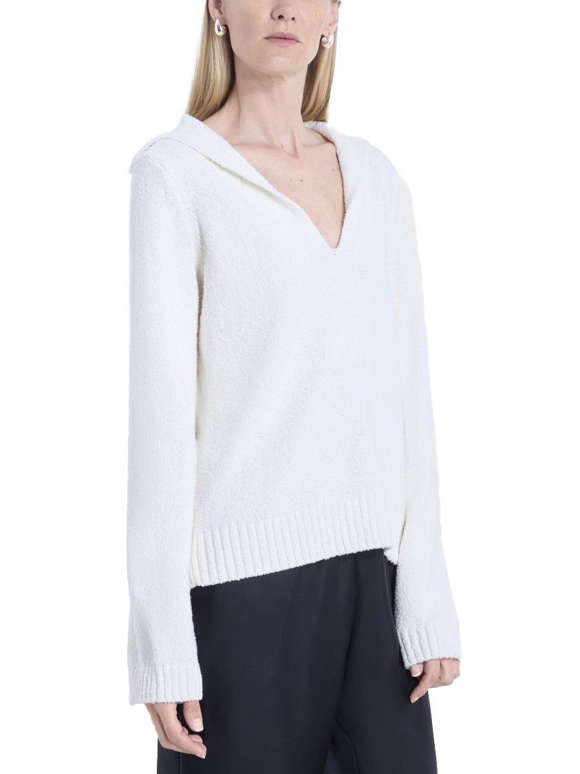 BAHIA Bouclette V Neck Sweater