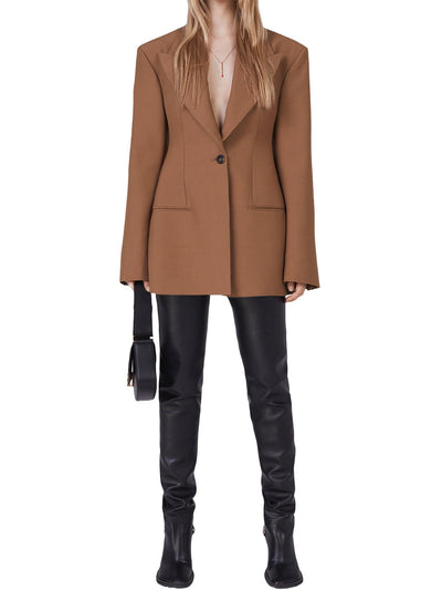 Moulded Tailored Blazer in Tobacco