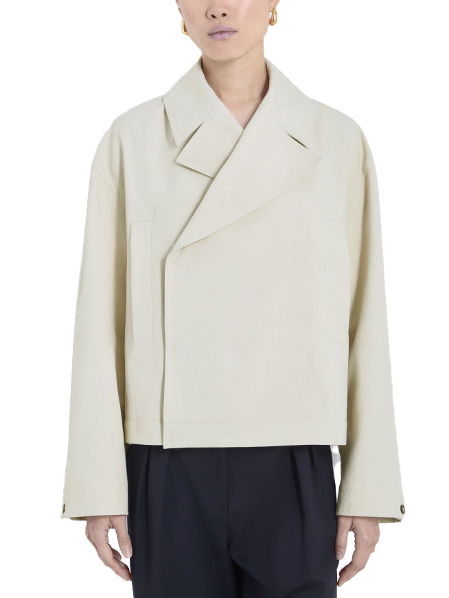 COEN Cotton Gabardine Asymmetrical Jacket