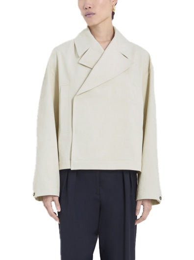 COEN Cotton Gabardine Asymmetrical Jacket