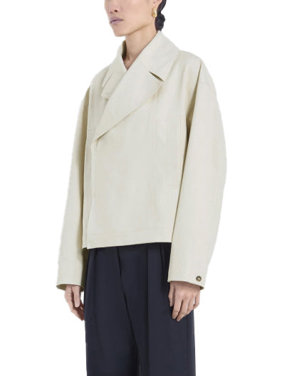 COEN Cotton Gabardine Asymmetrical Jacket