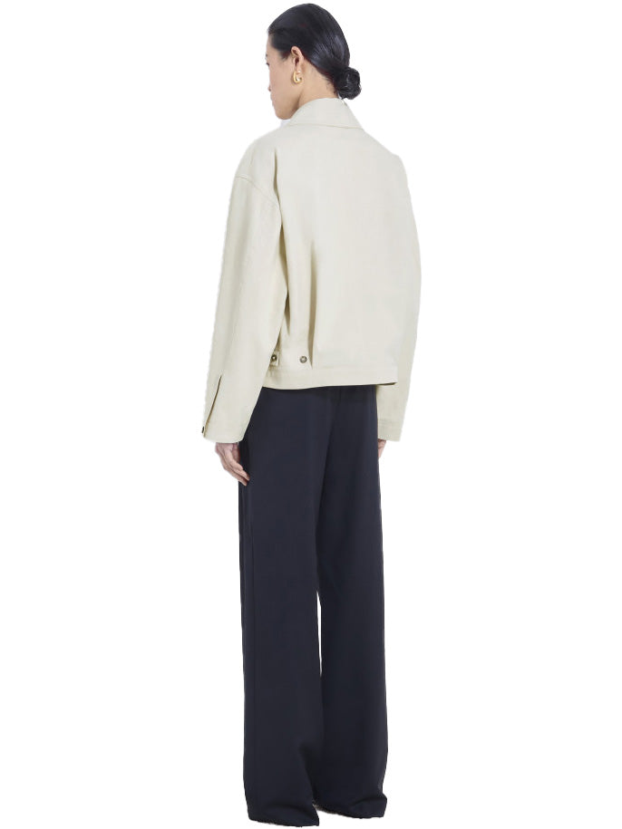 COEN Cotton Gabardine Asymmetrical Jacket