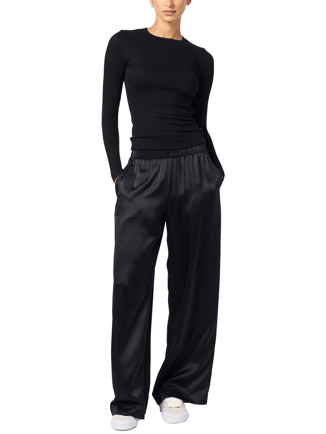 Brynn Silk Wide Leg Pant