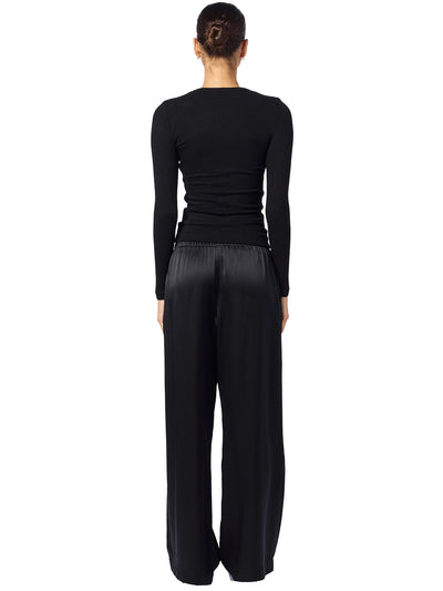 Brynn Silk Wide Leg Pant