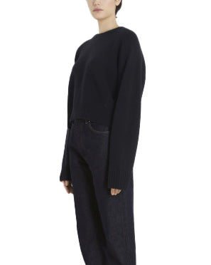 BRUZZI Wool Cashmere Sweater in Black