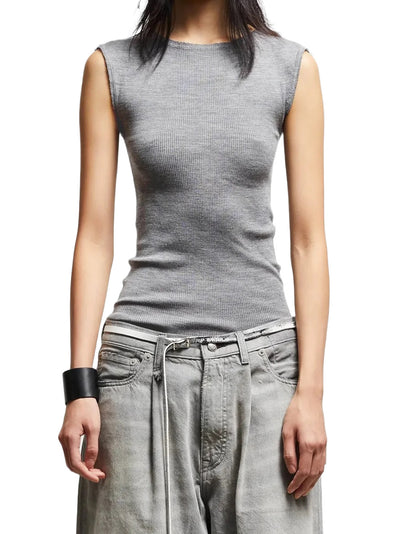 Turtleneck Twin Set in Multi-Grey