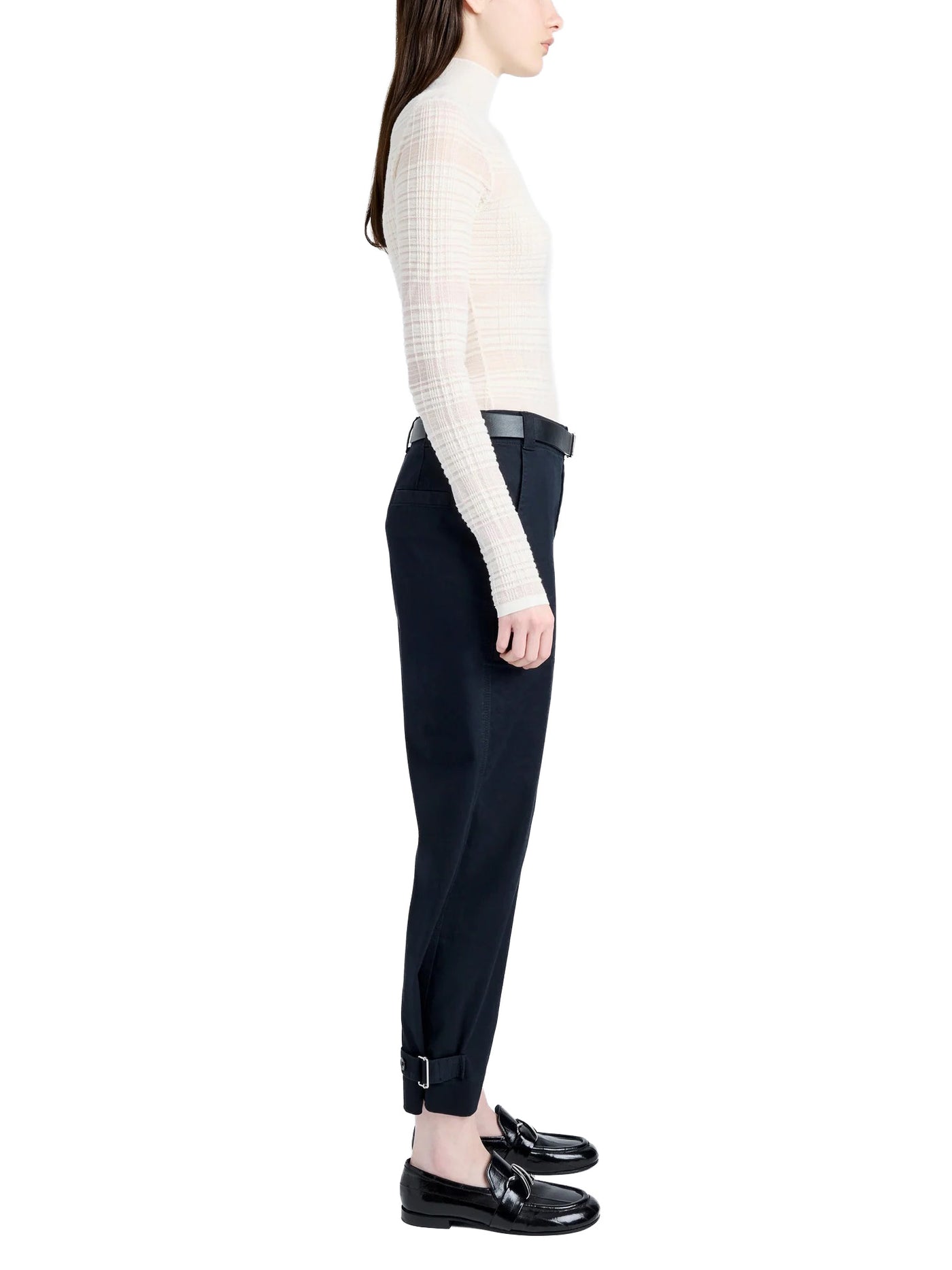 Kay Pant in Cotton Twill in Black