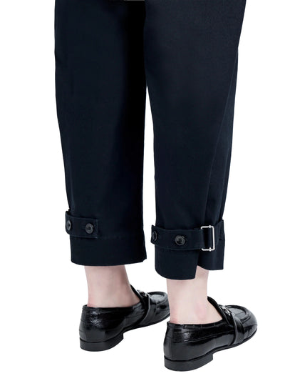 Kay Pant in Cotton Twill in Black