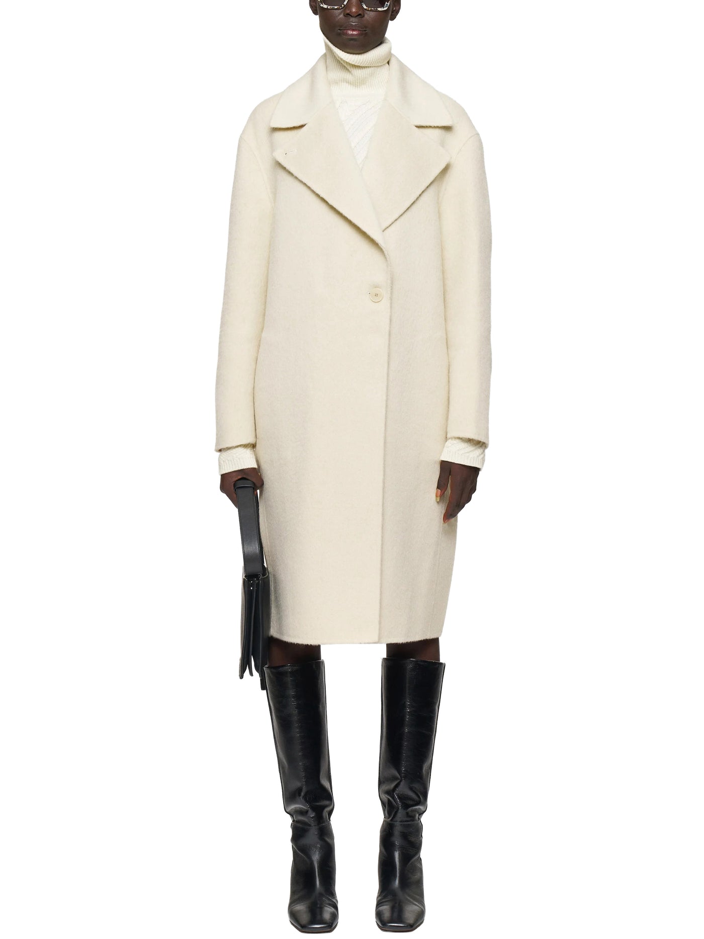 Yves Brushed Double Face Alpaca Coat
