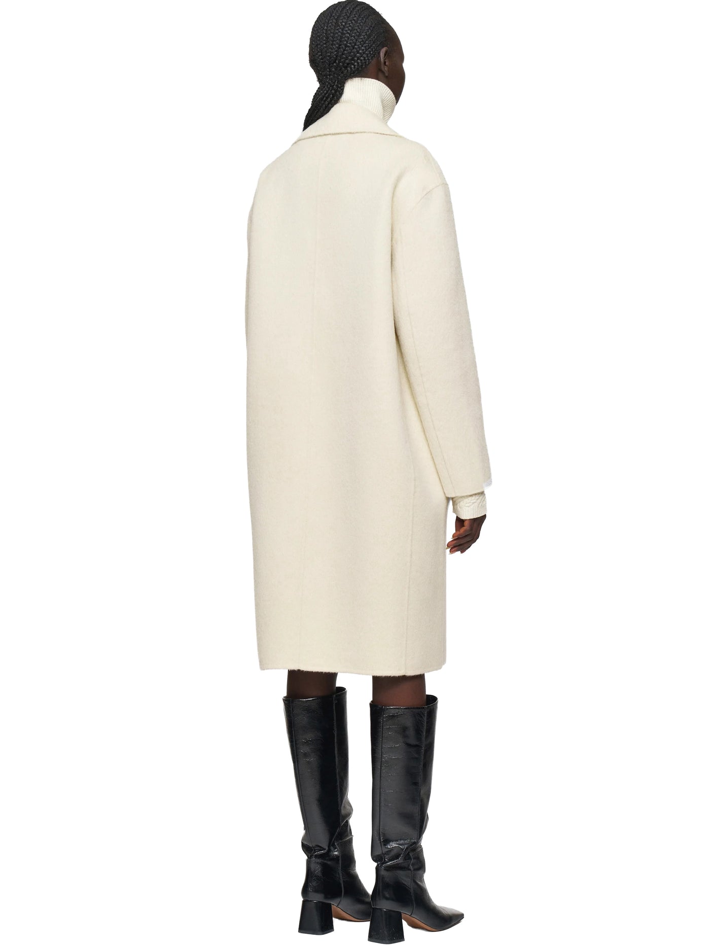 Yves Brushed Double Face Alpaca Coat