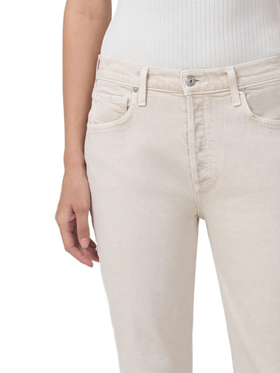 Isola Mid Rise Cropped Boot in Almondette