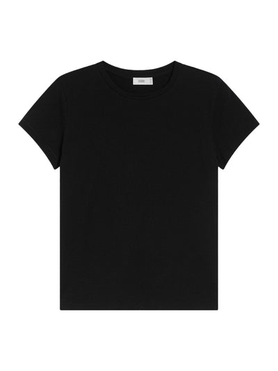 Basic Cotton T-Shirt in Black