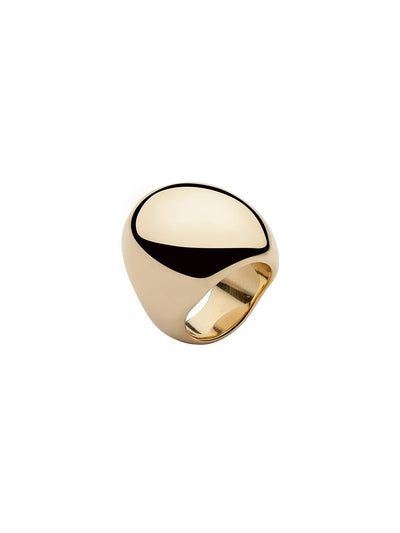 Globe Ring in 10k Gold Plated Brass
