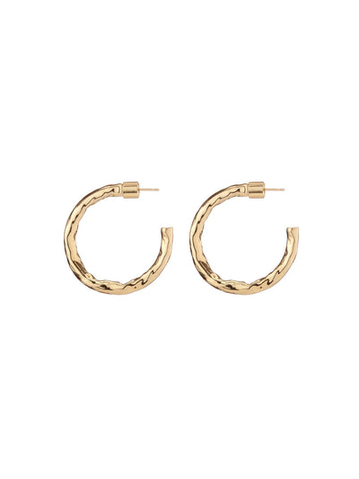 Mini Hailey Hoops in 10K Yellow Gold Plated Brass