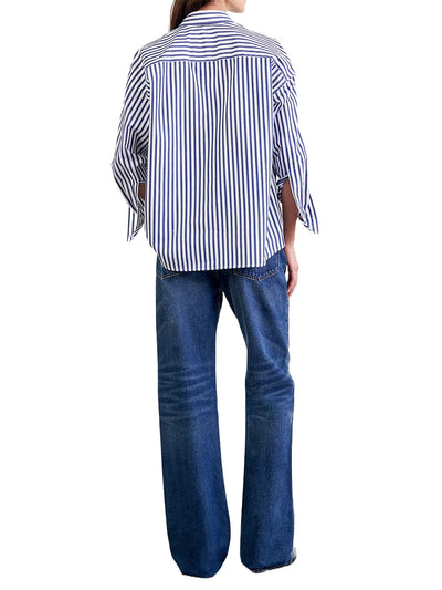 Striped Mael Oversized Shirt