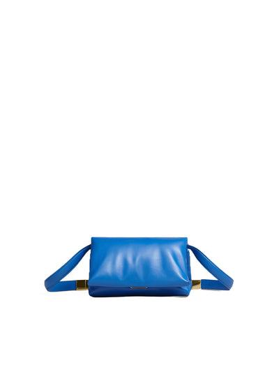Small Blue Calfskin Prisma Bag