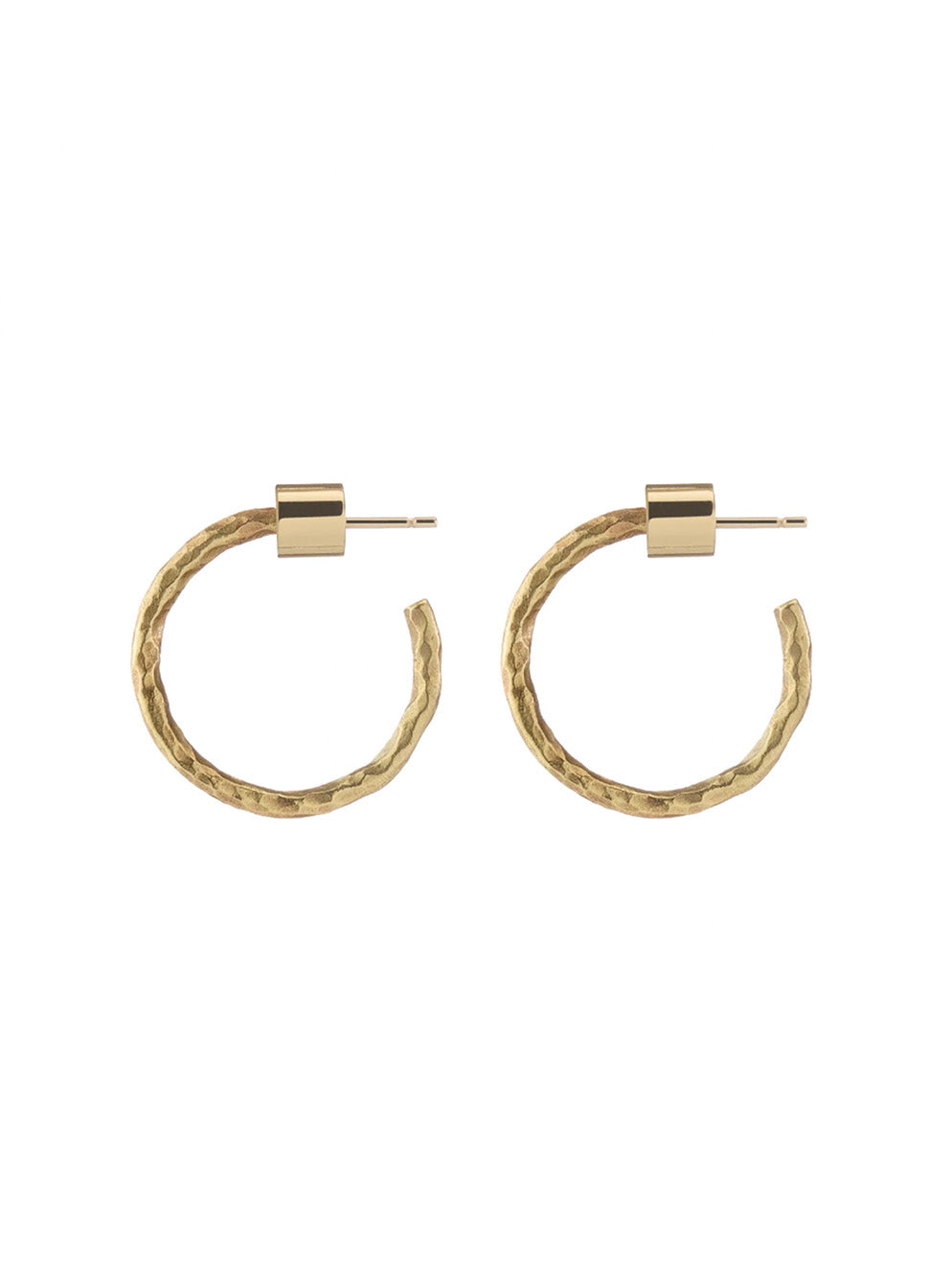Sarah Huggie Hoops in 10K Yellow Gold Plated Brass