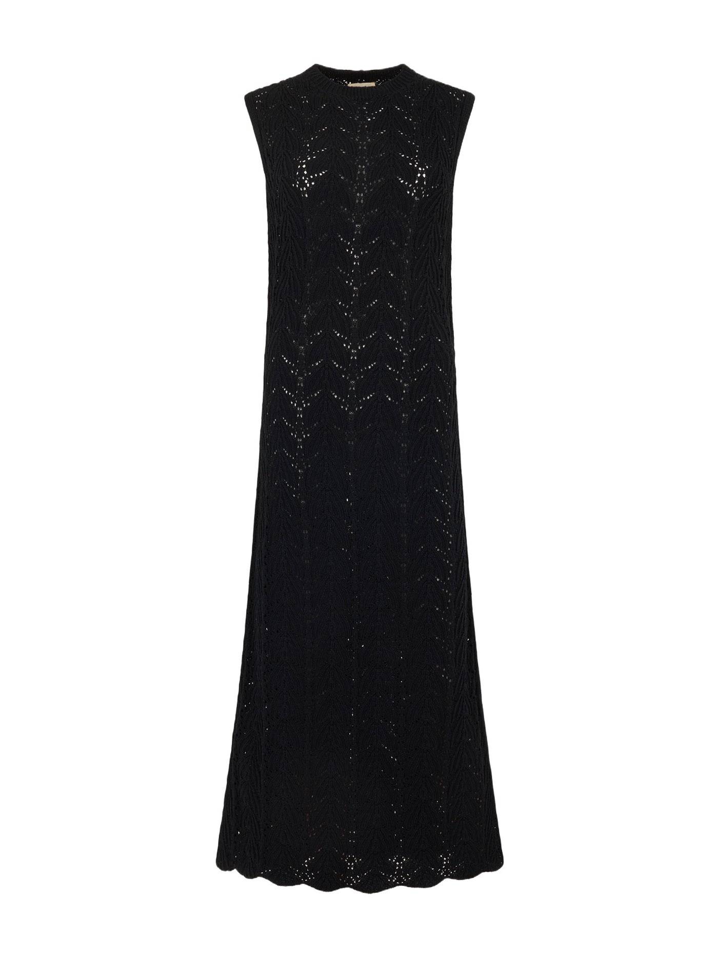 TRENTO Crochet Dress in Black