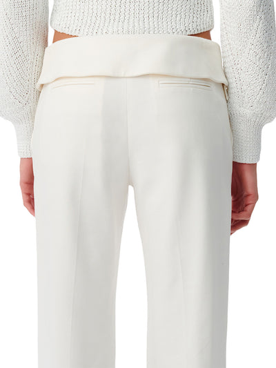 Otala Low-Rise Pants in Off White