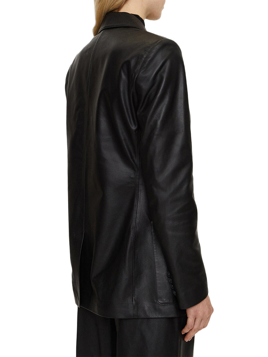 Nappa Leather Jacques Jacket in Black